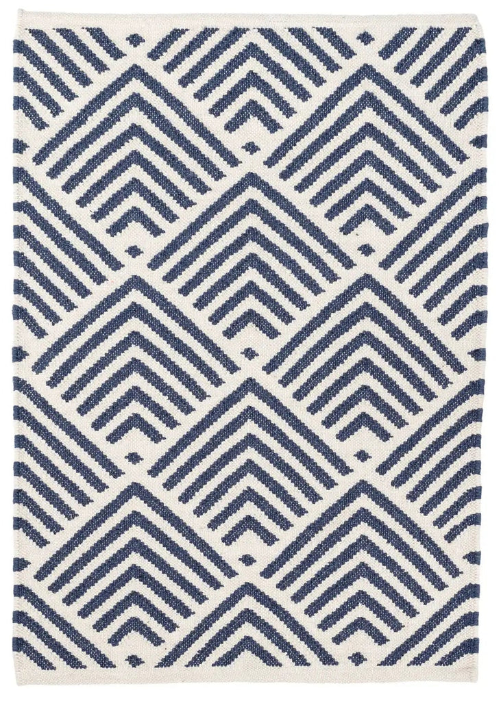 Dash & Albert - Cleo Navy Handwoven Indoor/Outdoor Rug