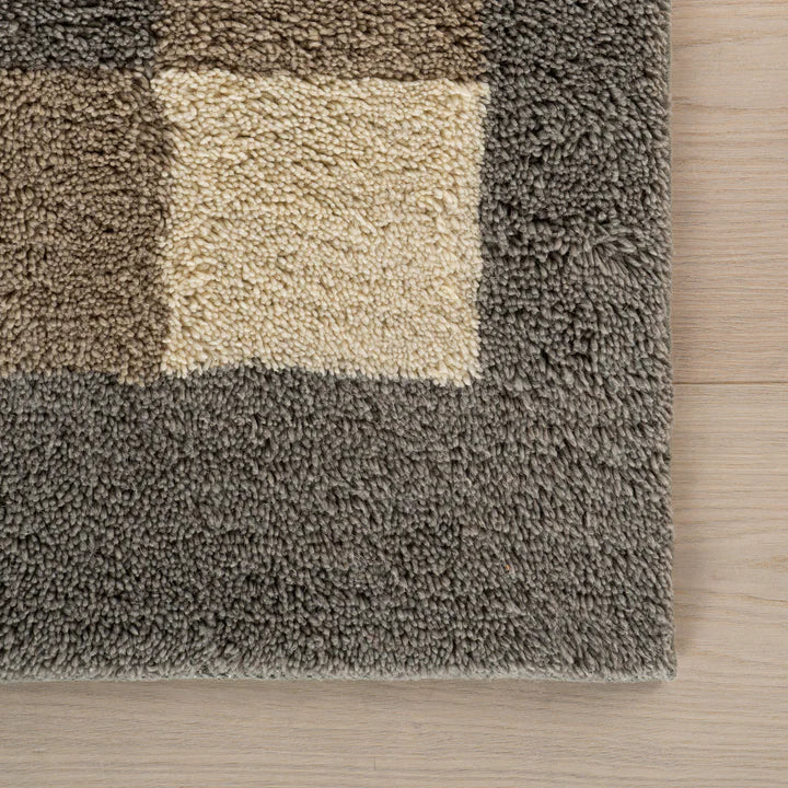 Dash & Albert - Silja Bordered Blue Cotton Rug