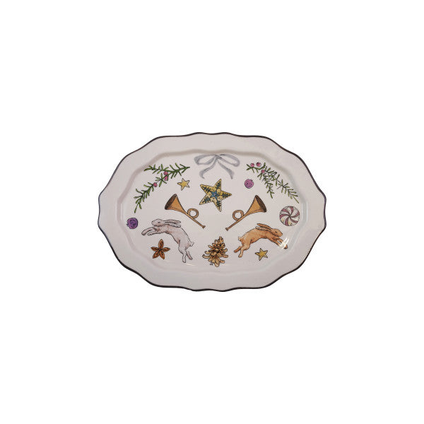 Holiday Scalloped Platter