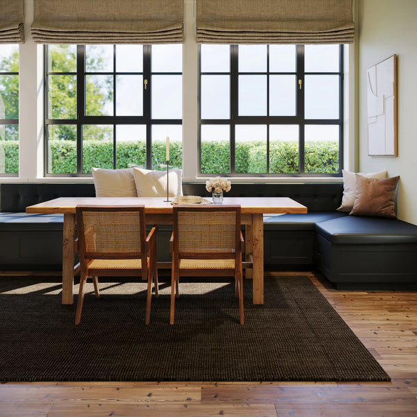 Dash & Albert - Crosby Solid Brown Wool Rug