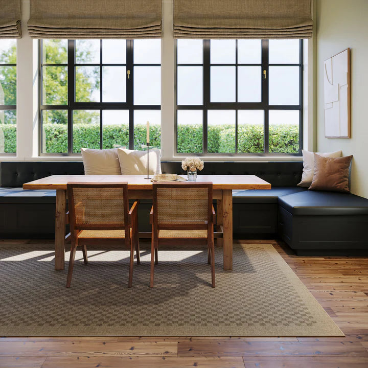 Dash & Albert - Watts Modern Checkered Brown Machine Washable Rug