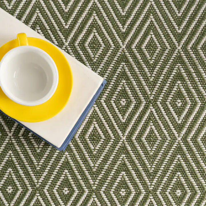 Dash & Albert - Diamond Sage Handwoven Indoor/Outdoor Rug