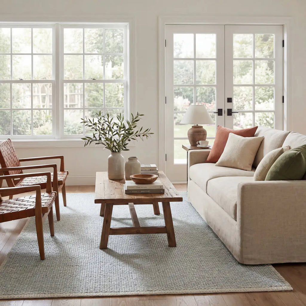 Dash & Albert - Pebble Grey Handwoven Performance Rug