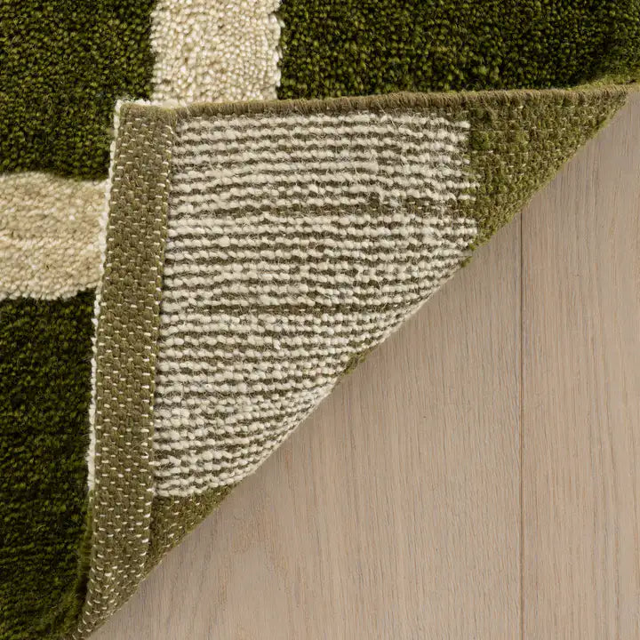 Dash & Albert - Orlina Bordered Green Cotton Rug