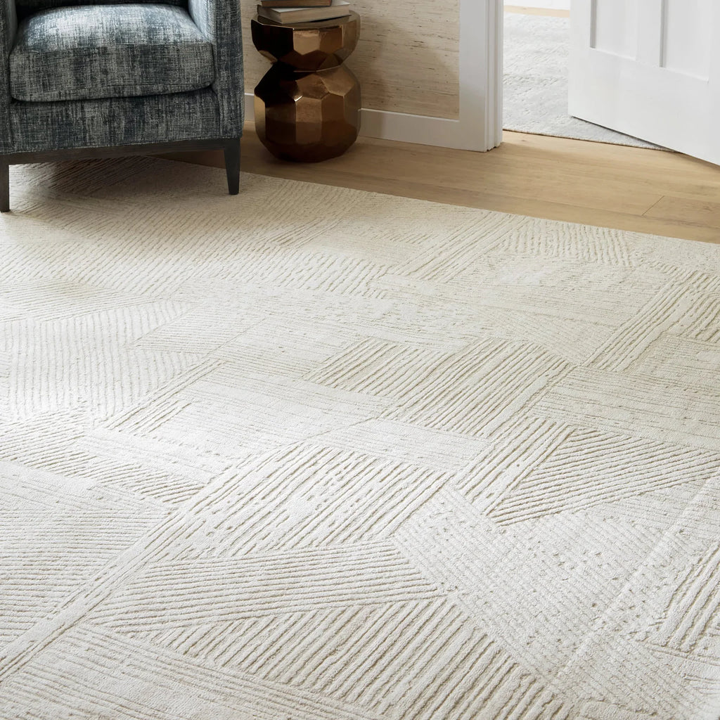 Dash & Albert - Adrian Beige Handwoven Wool Rug