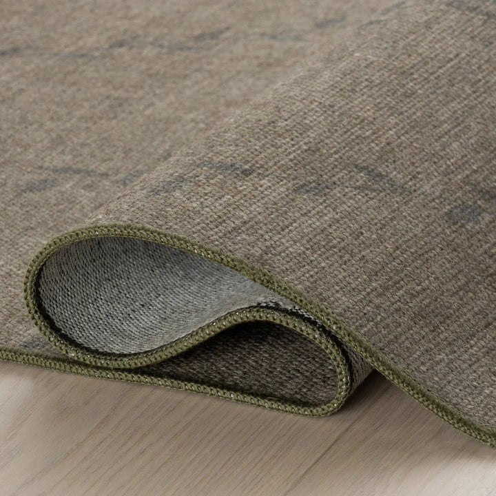 Dash & Albert - Ivy Soft Floral Brown Machine Washable Rug