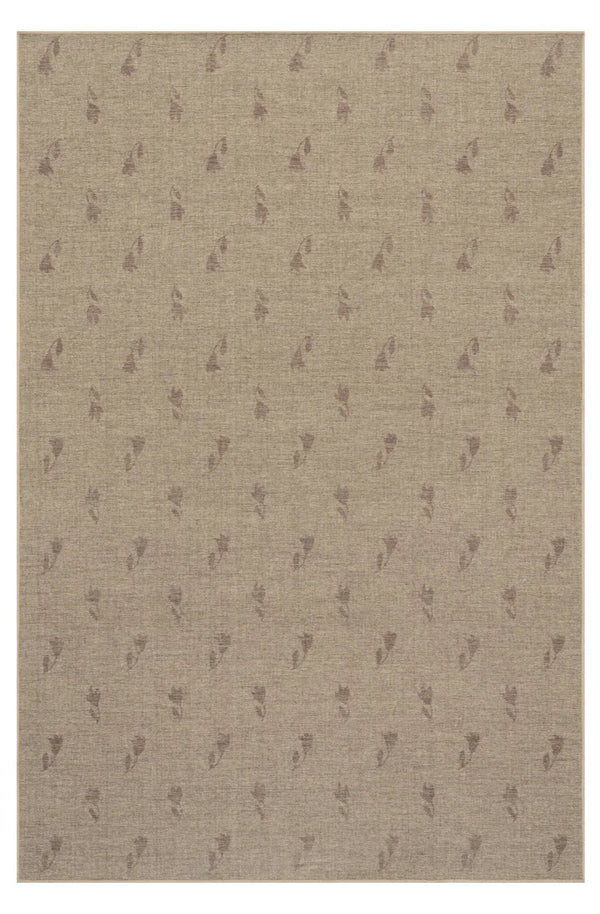 Dash & Albert - Flora Soft Floral Burgundy Machine Washable Rug