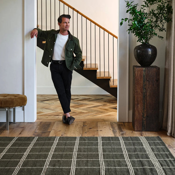 Dash & Albert - Downing Plaid Green Wool Rug