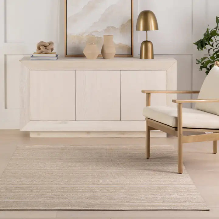 Dash & Albert - Skipper Stripe Khaki Handwoven Indoor/Outdoor Rug