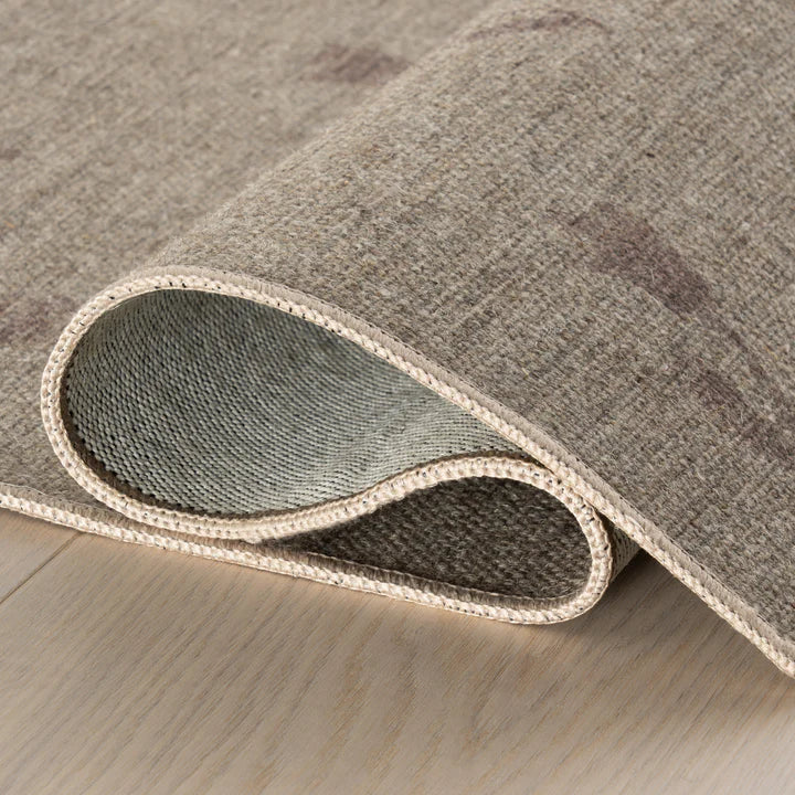 Dash & Albert - Flora Soft Floral Burgundy Machine Washable Rug