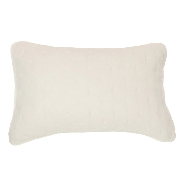 Mousseline Cotton Muslin Sham - Cream (Two Sizes Available)