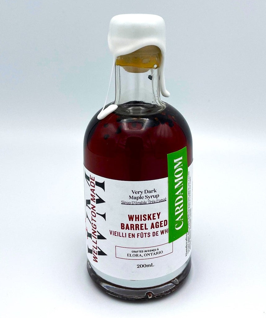 Cardamom Whiskey Barrel Aged Maple Syrup