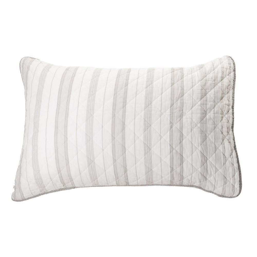 Striped Cotton Shams (Two Sizes Available)