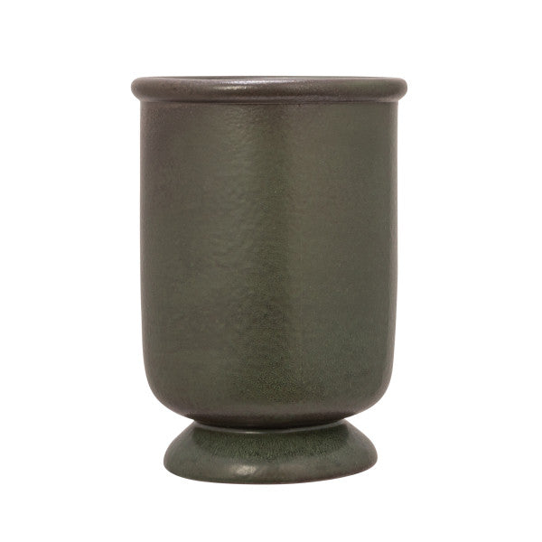 Footed Green Vase
