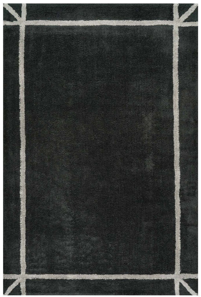 Dash & Albert - Sivra Bordered Blue Cotton Rug