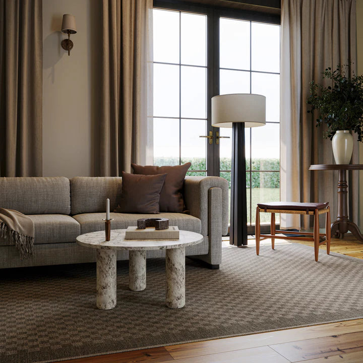 Dash & Albert - Watts Modern Checkered Charcoal Machine Washable Rug