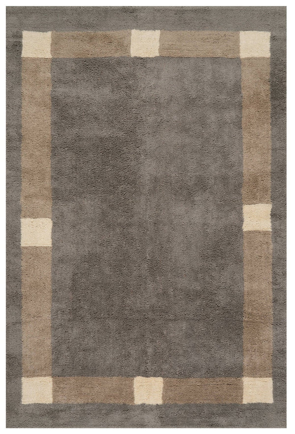 Dash & Albert - Silja Bordered Blue Cotton Rug