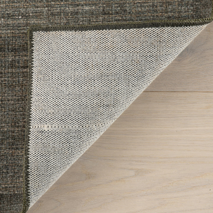 Dash & Albert - Palmer Modern Solid Green Machine Washable Rug