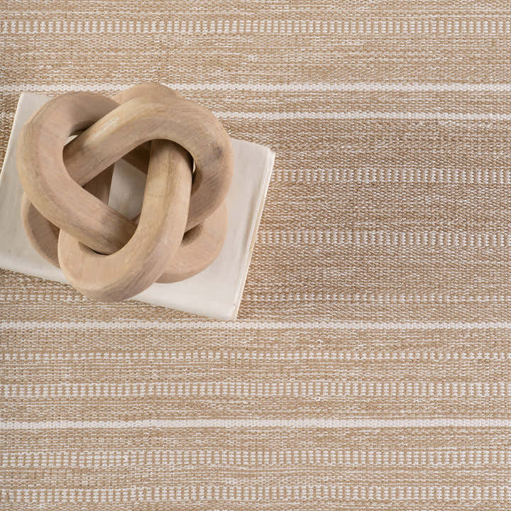 Dash & Albert - Skipper Stripe Khaki Handwoven Indoor/Outdoor Rug