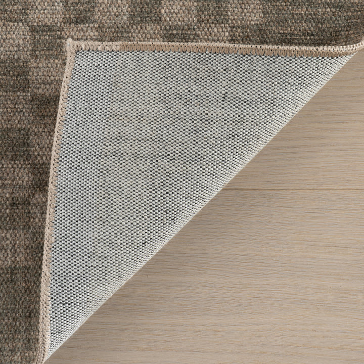Dash & Albert - Watts Modern Checkered Charcoal Machine Washable Rug