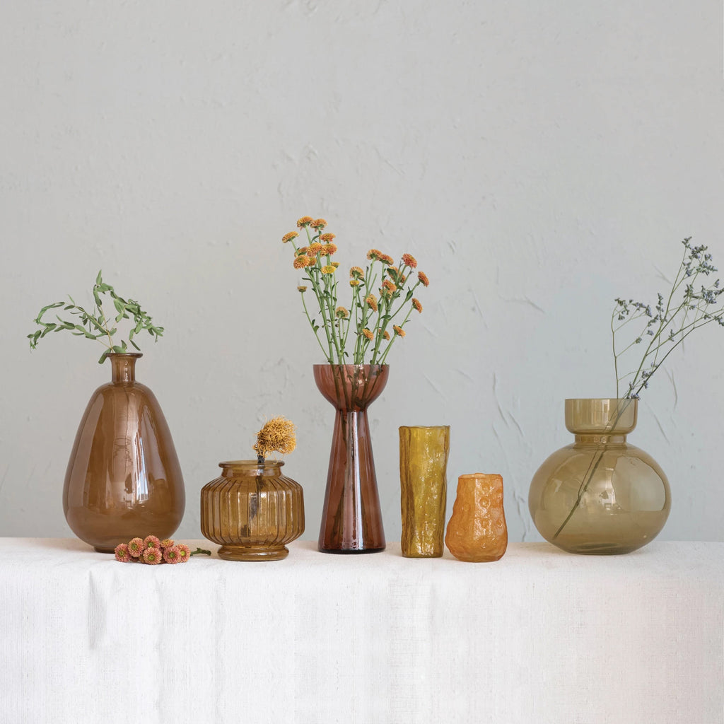 Amber Glass Vase