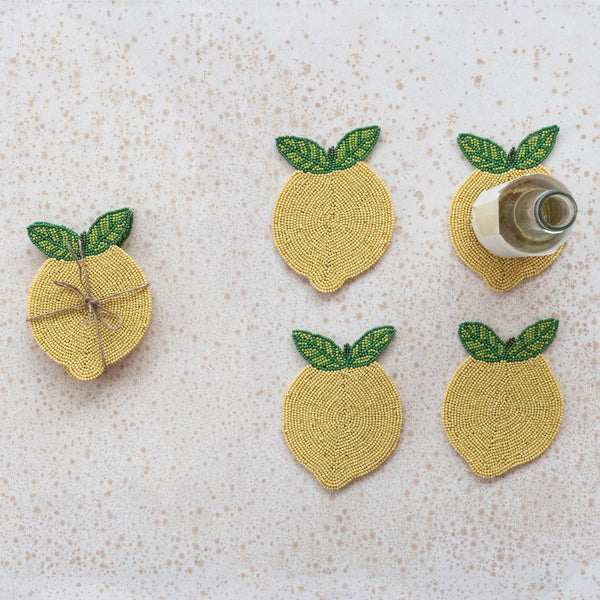 Set of 4 Lemon Coasters