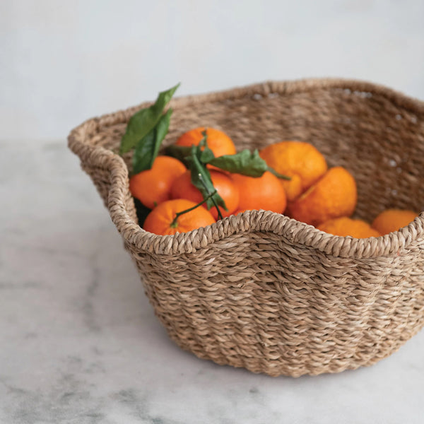 Rattan Ruffled Bowl