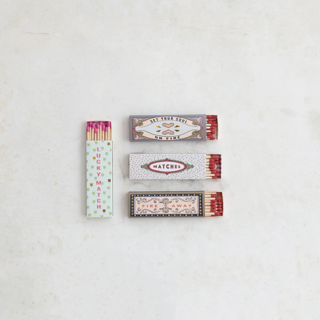 Safety Matches - 12 Sticks (Four Styles Available)