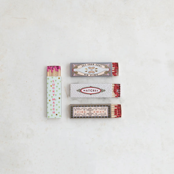 Safety Matches - 12 Sticks (Four Styles Available)