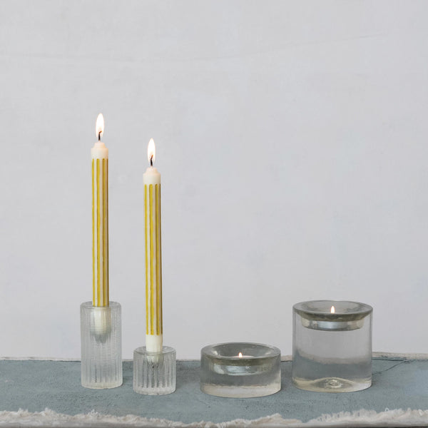 Glass Tealight Holders (Two Sizes Available)
