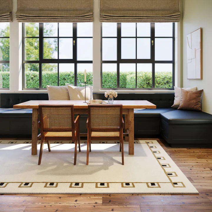 Dash & Albert - Yves Bordered Ivory Wool Rug