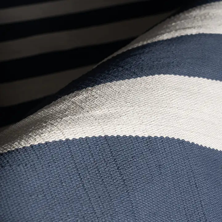 Dash & Albert - Banks Stripe Navy Handwoven Indoor/Outdoor Rug
