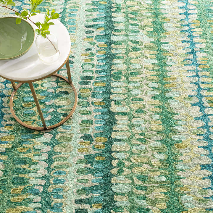 Dash & Albert - Paint Chip Moss Hand Micro Hooked Wool Rug