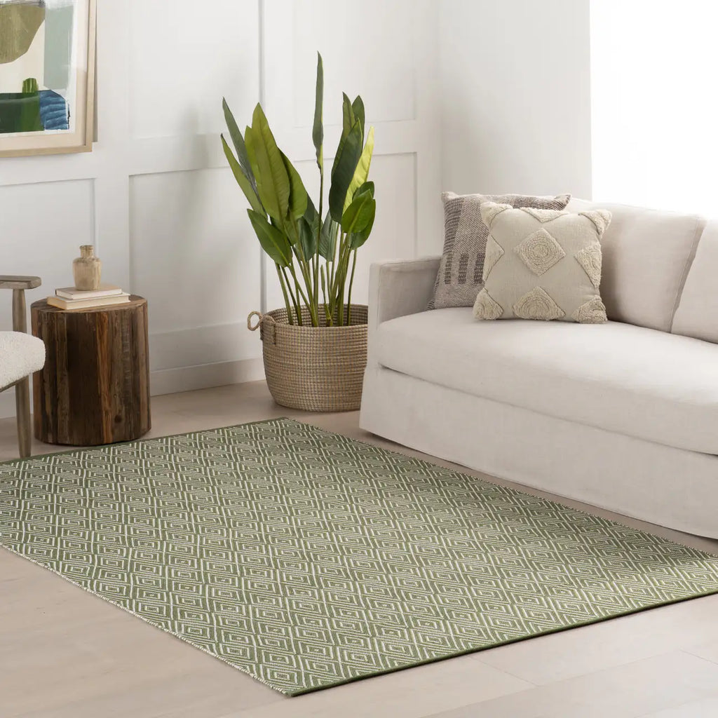 Dash & Albert - Diamond Sage Handwoven Indoor/Outdoor Rug