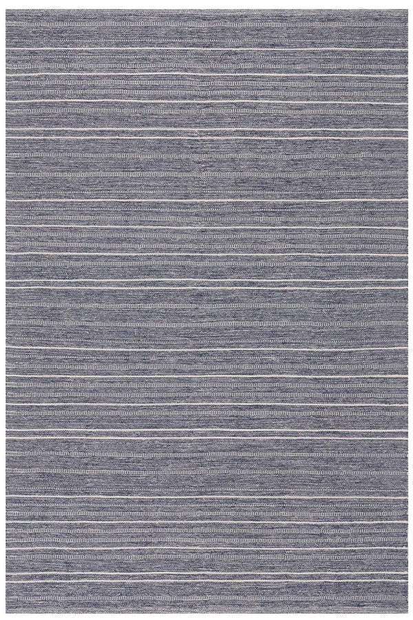 Dash & Albert - Skipper Stripe Navy Handwoven Indoor/Outdoor Rug