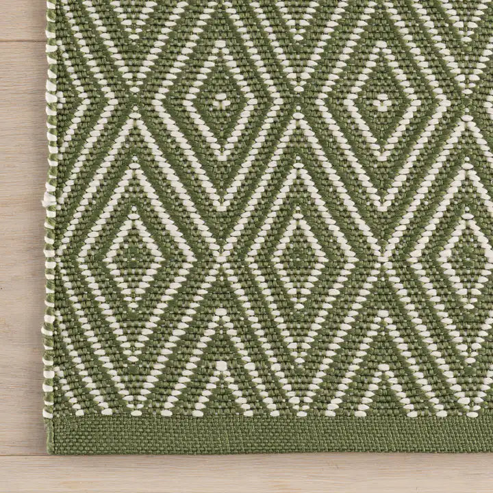 Dash & Albert - Diamond Sage Handwoven Indoor/Outdoor Rug