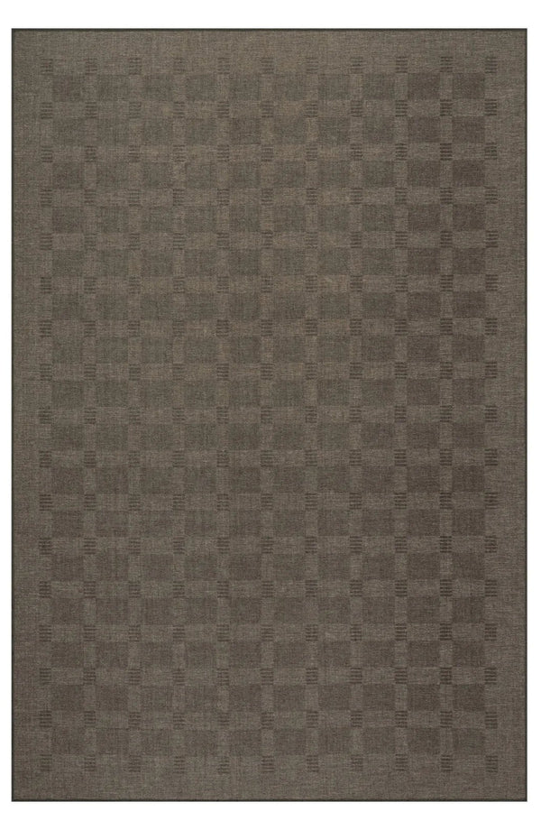 Dash & Albert - Walker Modern Checkered Charcoal Machine Washable Rug