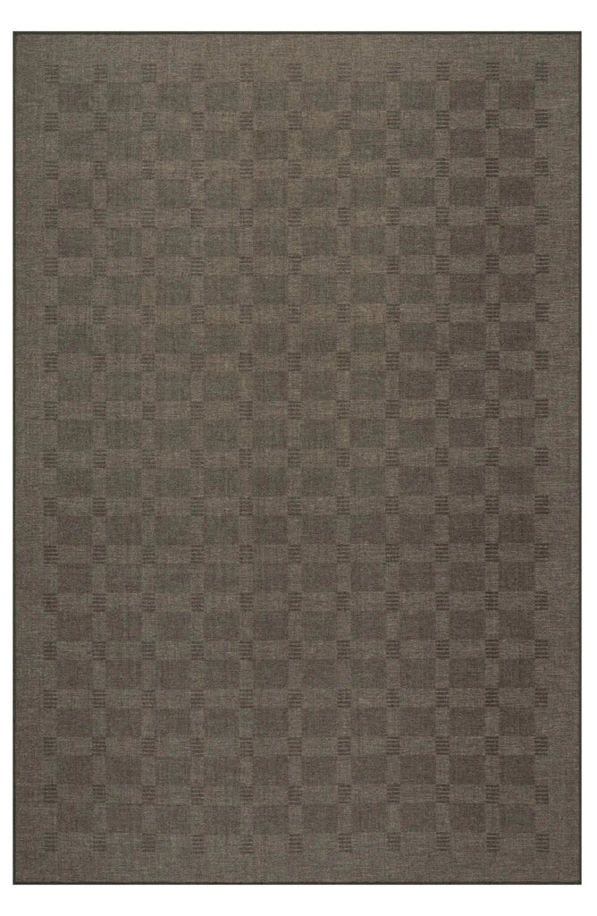 Dash & Albert - Walker Modern Checkered Charcoal Machine Washable Rug