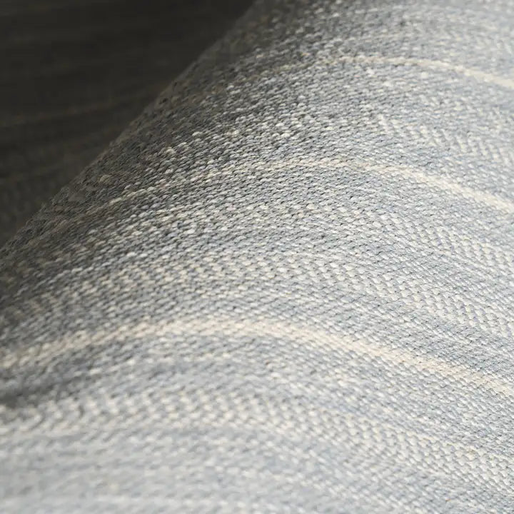 Dash & Albert - Skipper Stripe Swedish Blue Handwoven Indoor/Outdoor Rug