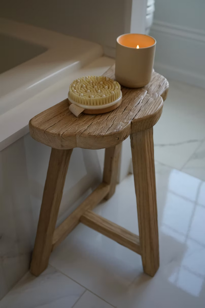 Layla Reclaimed Wood Stool (Available in Two Colours)