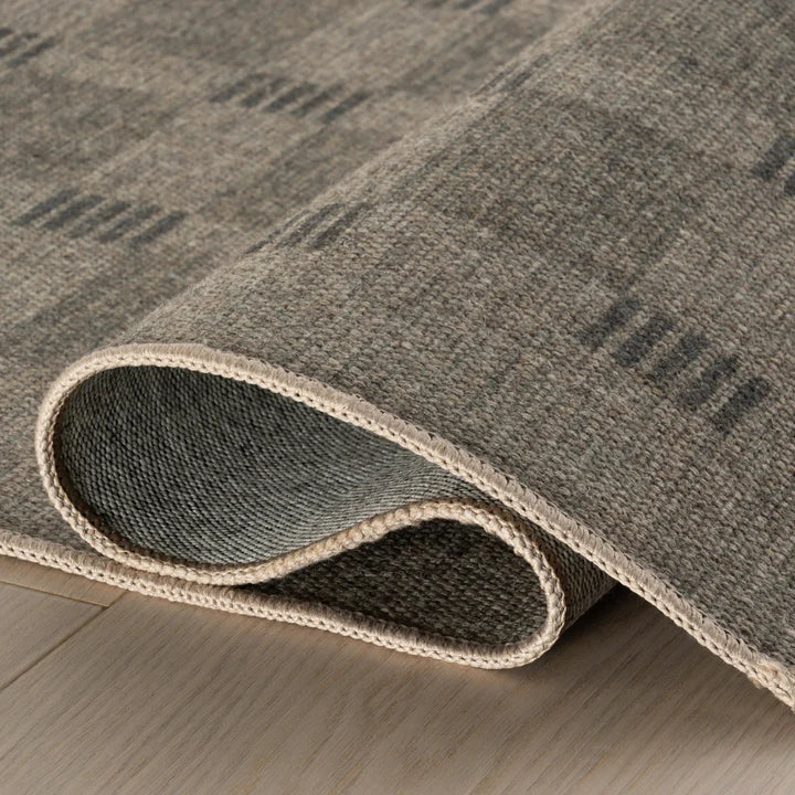 Dash & Albert - Walker Modern Checkered Brown Machine Washable Rug
