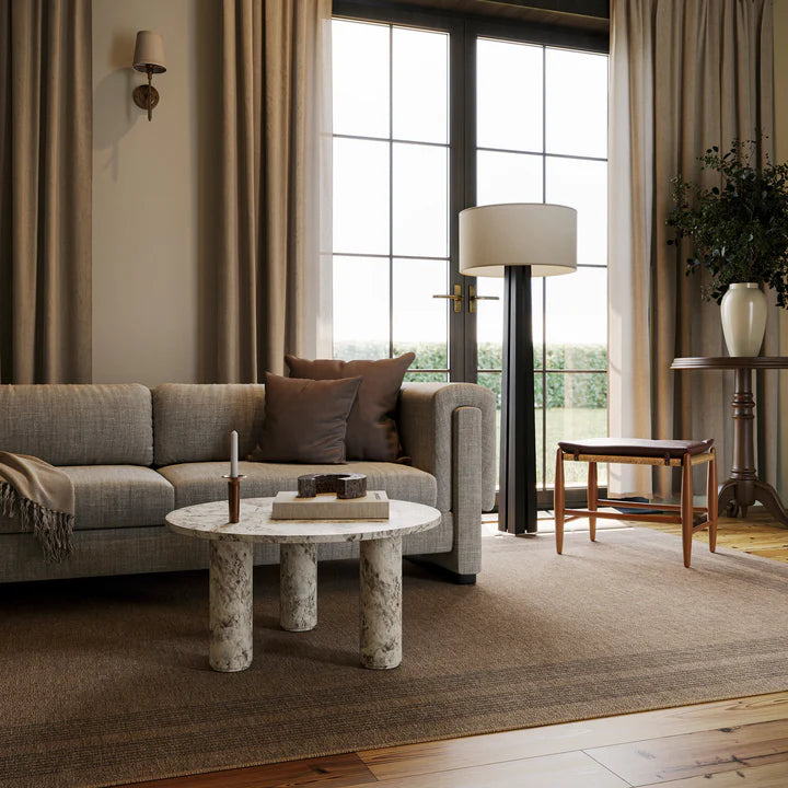 Dash & Albert - Bedford Soft Plaid Tan Machine Washable Rug