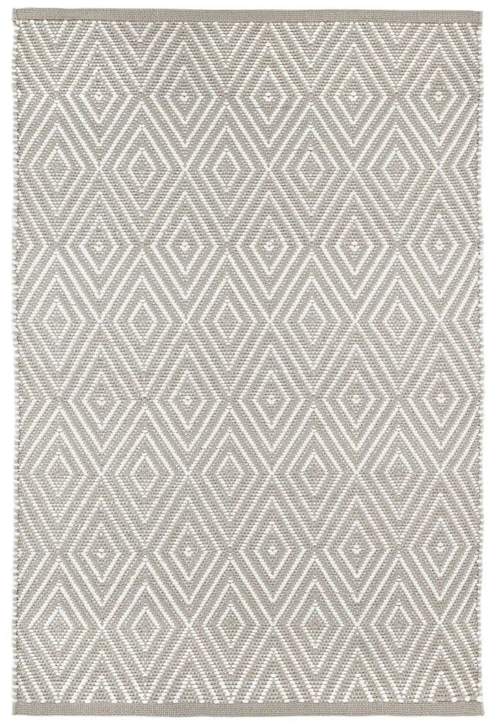 Dash & Albert - Diamond Platinum/White Handwoven Indoor/Outdoor Rug