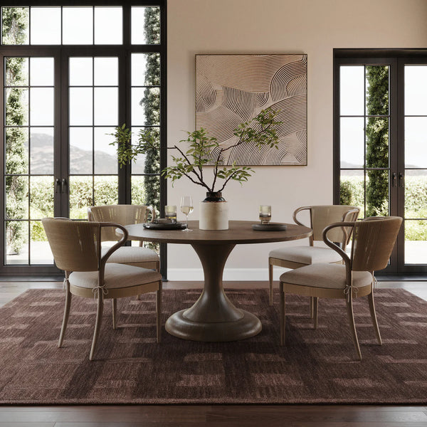 Dash & Albert - Vinel Modern Abstract Brown Rug