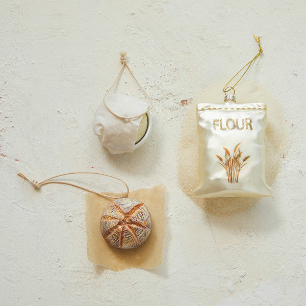 Glass Flour Sack Ornament