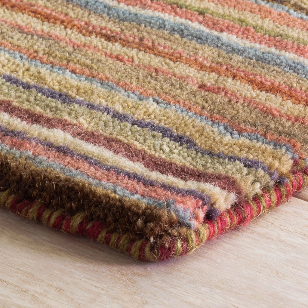 Dash & Albert - Brindle Stripe Hand Loom Knotted Wool Rug