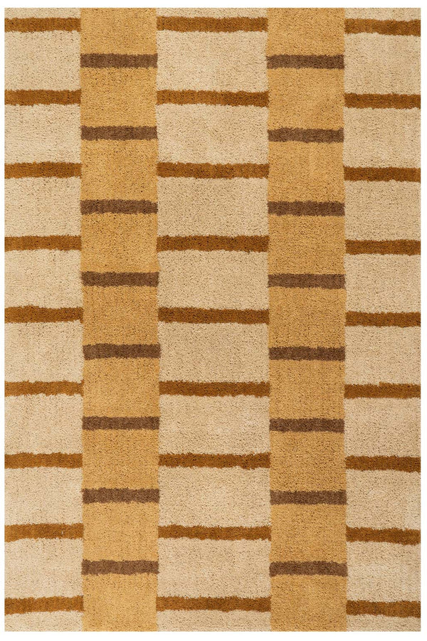Dash & Albert - Saga Geometric Ivory Cotton Rug