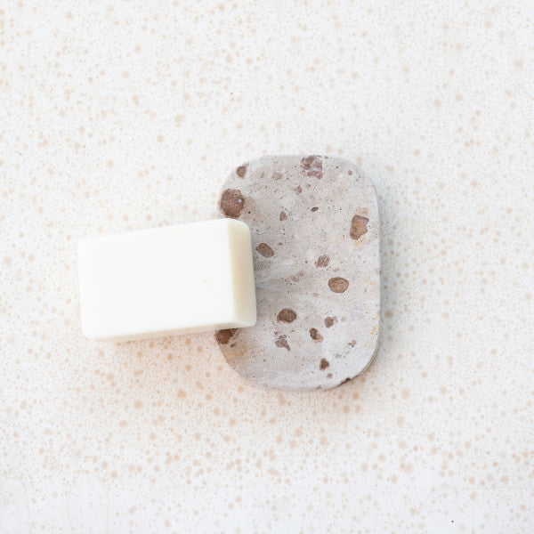 Speckled Marble Soap Dish