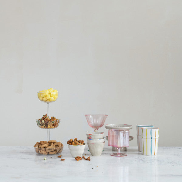 Hand-Painted Striped Cups (Two Colours Available)