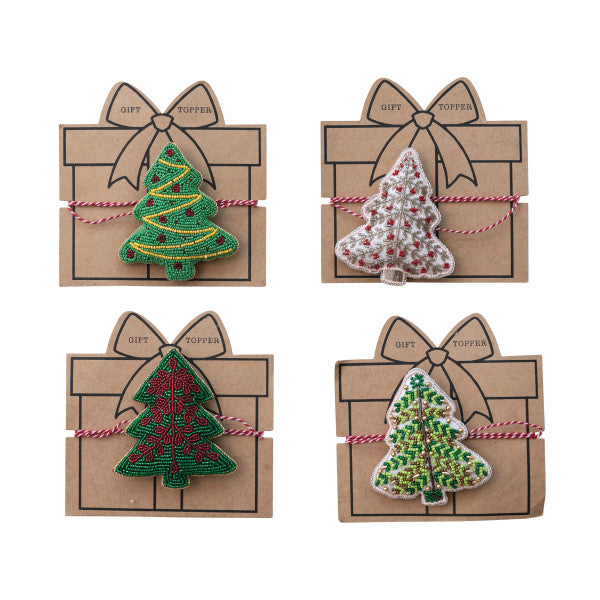 Beaded Tree Gift Topper (Four Styles Available)